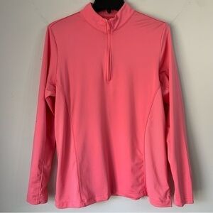 Peter Millar Women’s Golf Sun Protection Long Sleeve Shirt Pink Large
